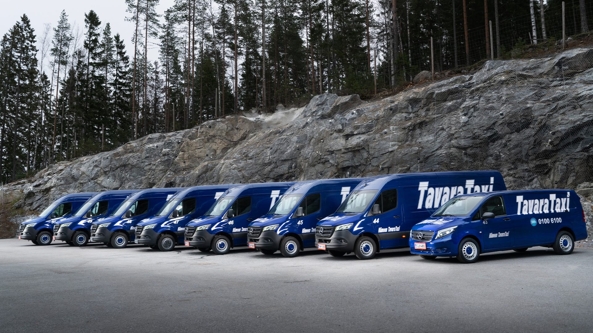 TavaraTaxin Sprinterit rivissä