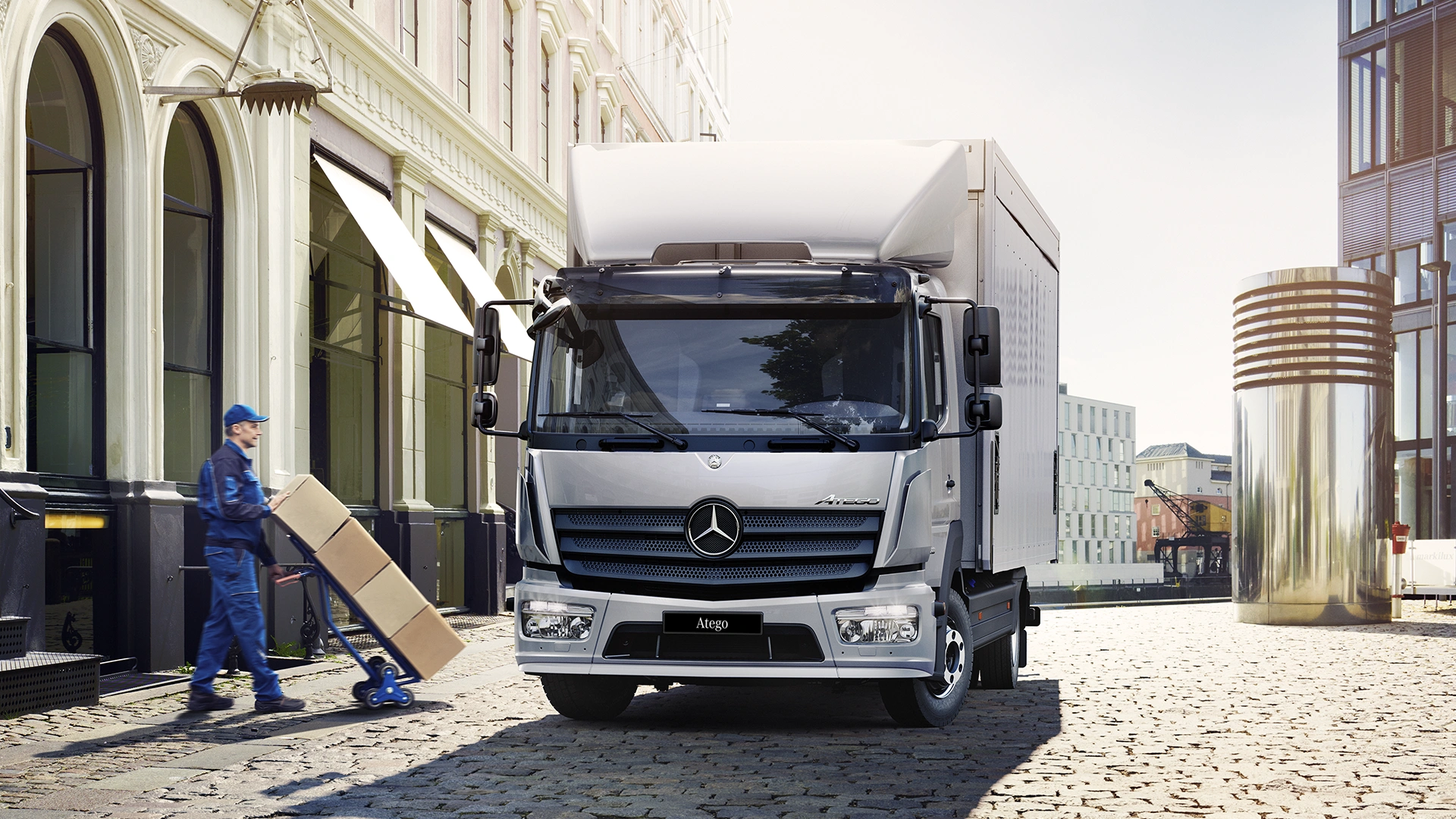 Atego jakeluliikenteen töissä